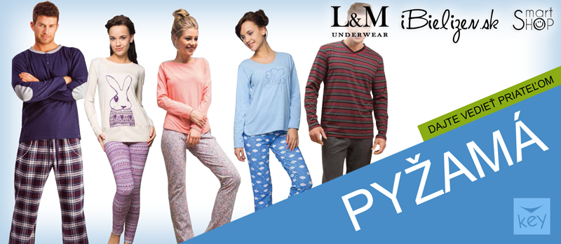 Pánske a dámske pyžamá Key