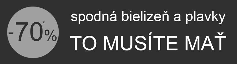 Spodná bielizeň a plavky -70%